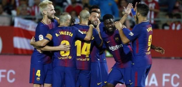 Jugadores del Barcelona celebrando un gol /FC Barcelona