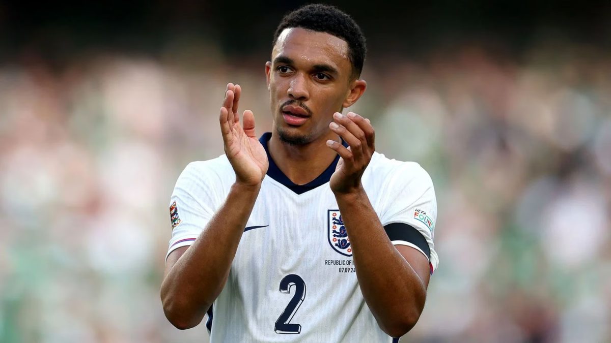 Trent Alexander-Arnold during a game with England