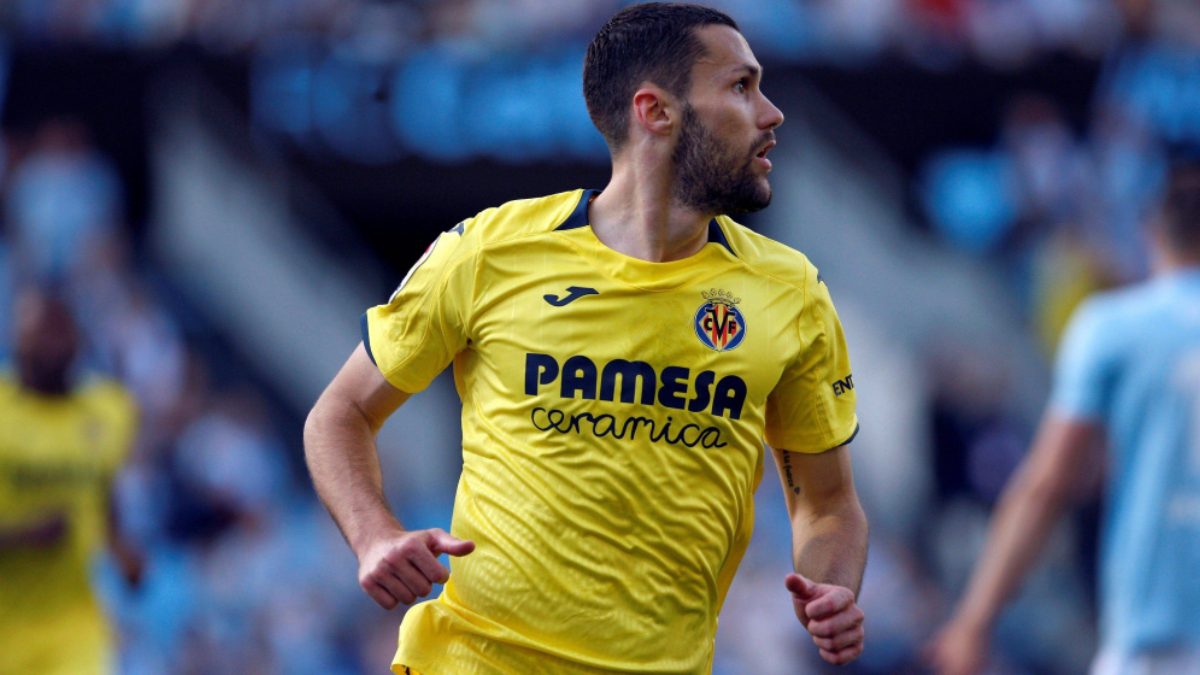 Alfonso Pedraza during a match with Villarreal