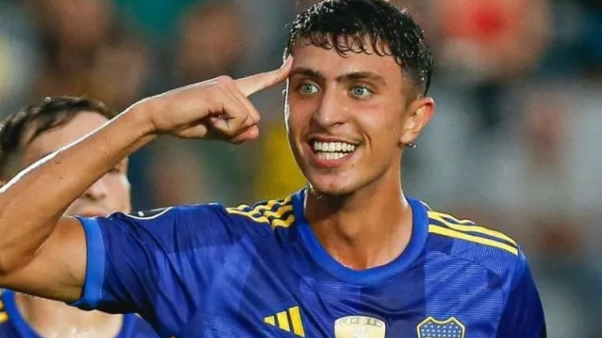 Mateo Mendía, defensa central de Boca Juniors