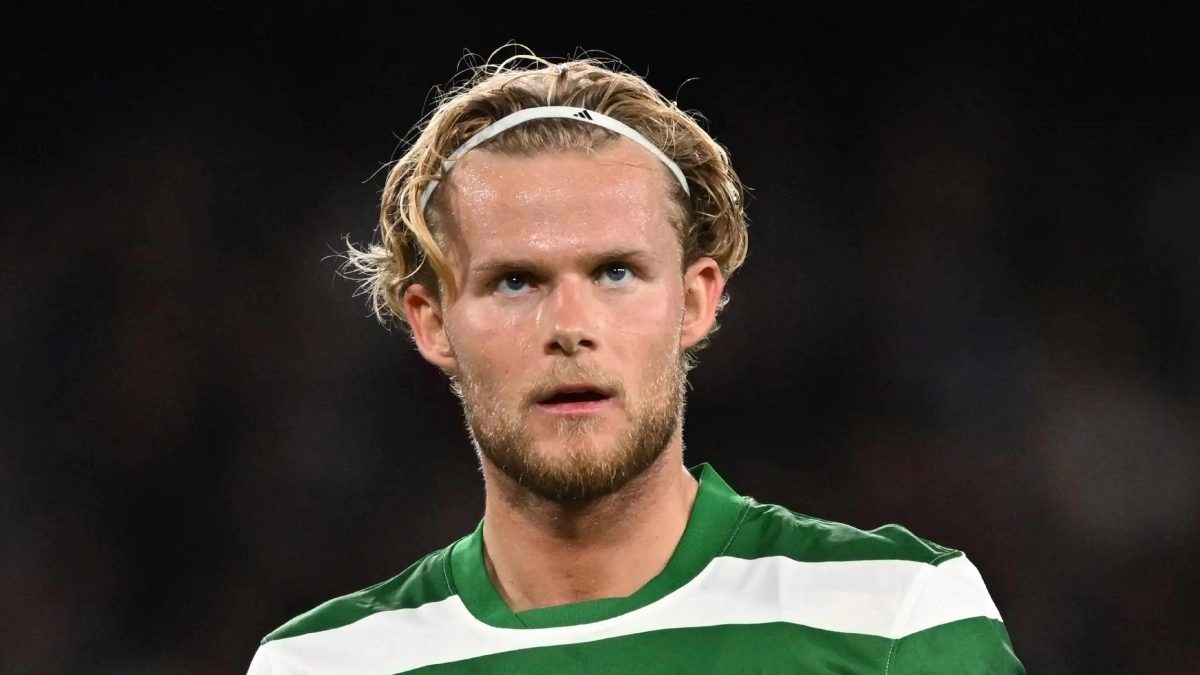 Morten Hjulmand durante un partido con el Sporting de Portugal