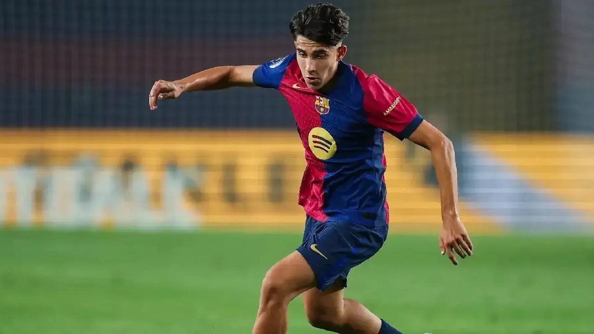 Toni Fernández con los colores del FC Barcelona
