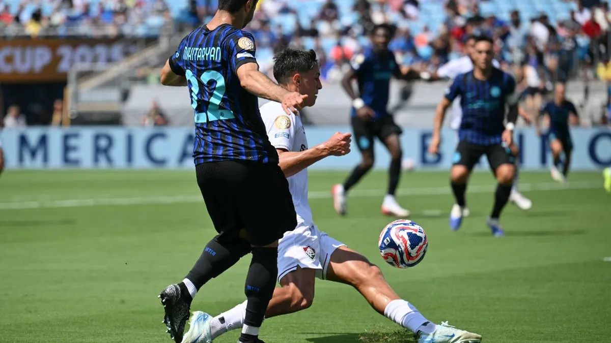 Facundo Bernal durante el Fluminense - Inter de Milán del Mundial de Clubes