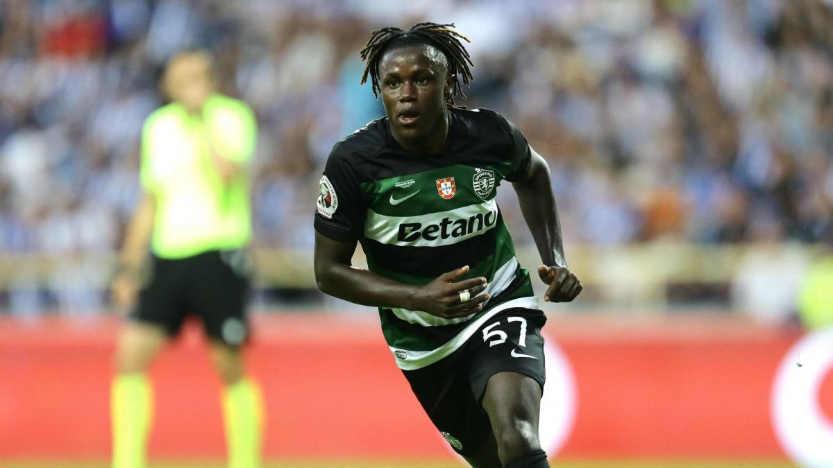 Geovany Quenda, jugador del Chelsea que está cedido en el Sporting de Lisboa