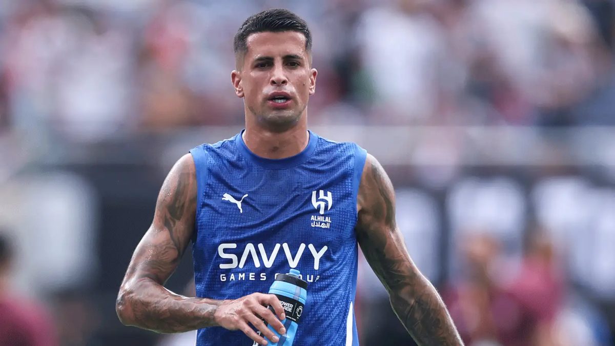 Joao Cancelo with Al Hilal colors