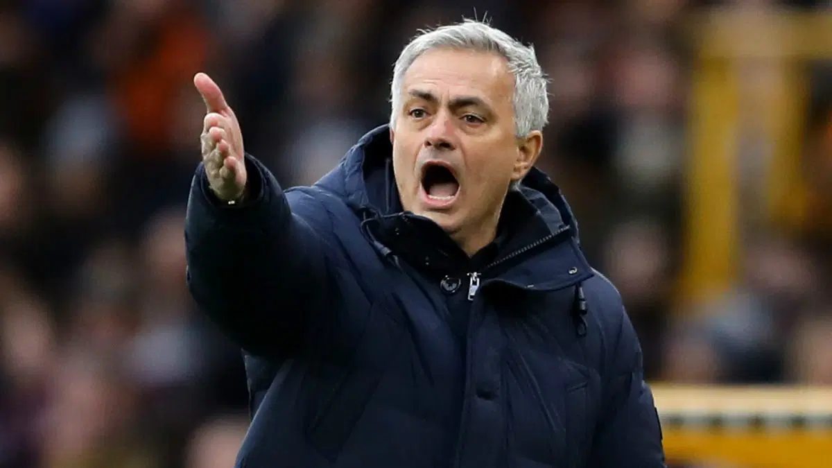 José Mourinho during a match