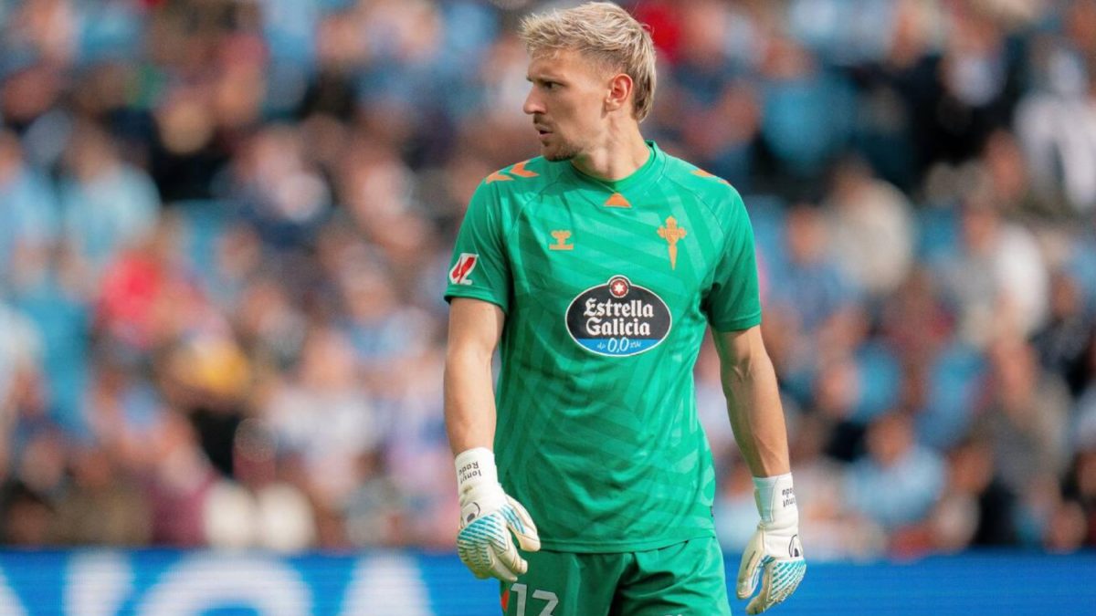 Ionut Radu during a match with Celta de Vigo