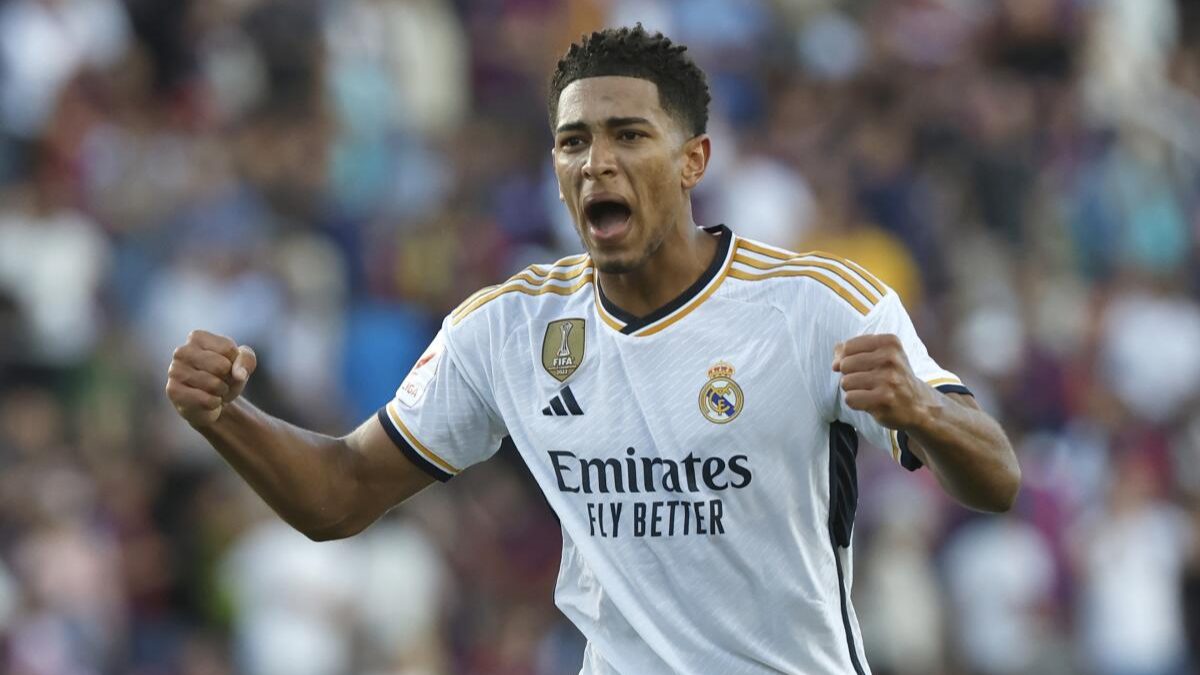 Jude Bellingham celebra un gol anotado con el Real Madrid