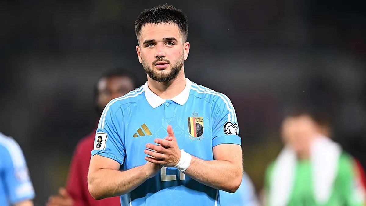 Nicolas Raskin during a match with the Belgium national team