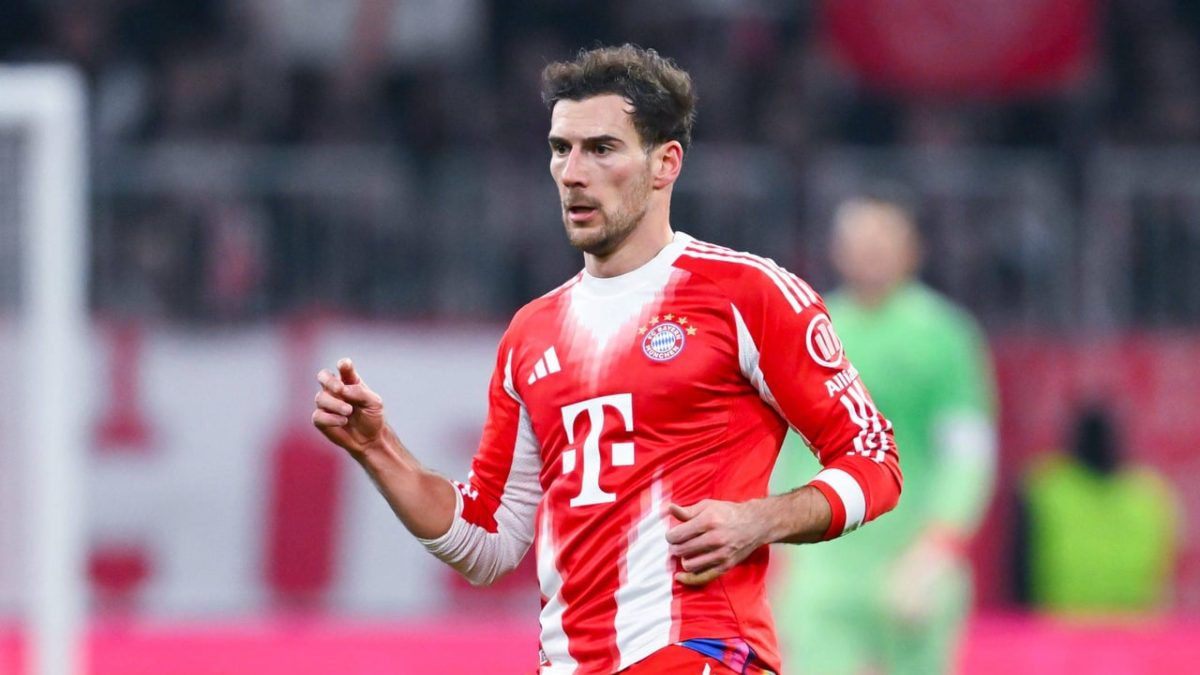 Leon Goretzka durante un partido con el Atlético de Madrid
