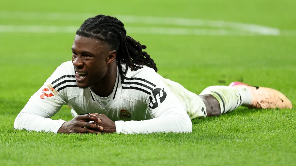Eduardo Camavinga durante un partido con el Real Madrid