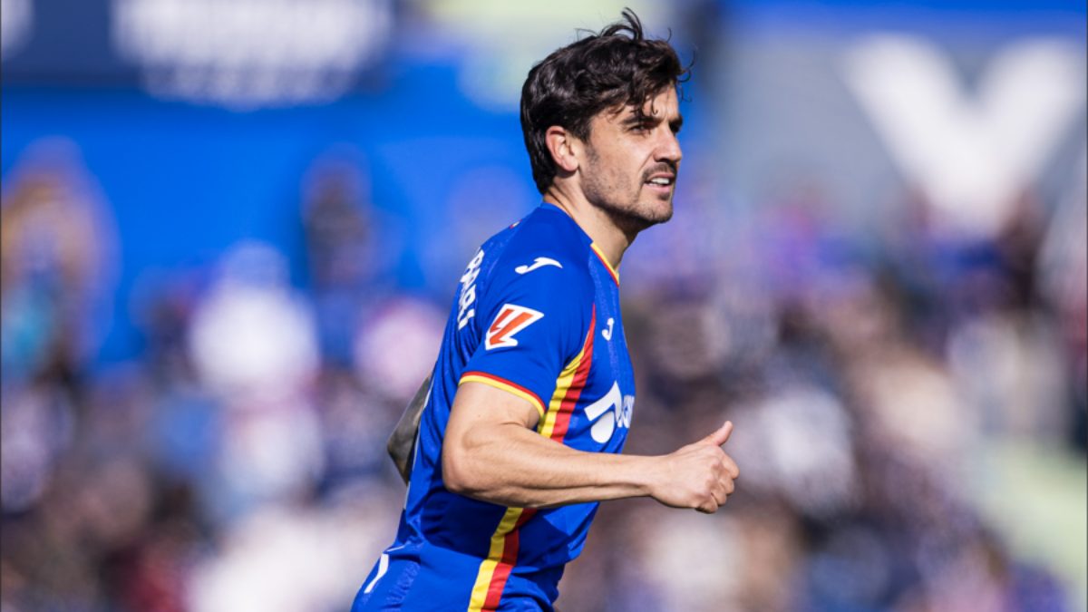 Mauro Arambarri durante un partido con el Getafe