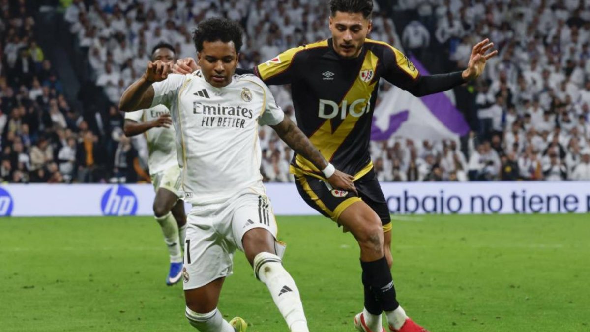 Rodrygo during a Real Madrid - Rayo Vallecano