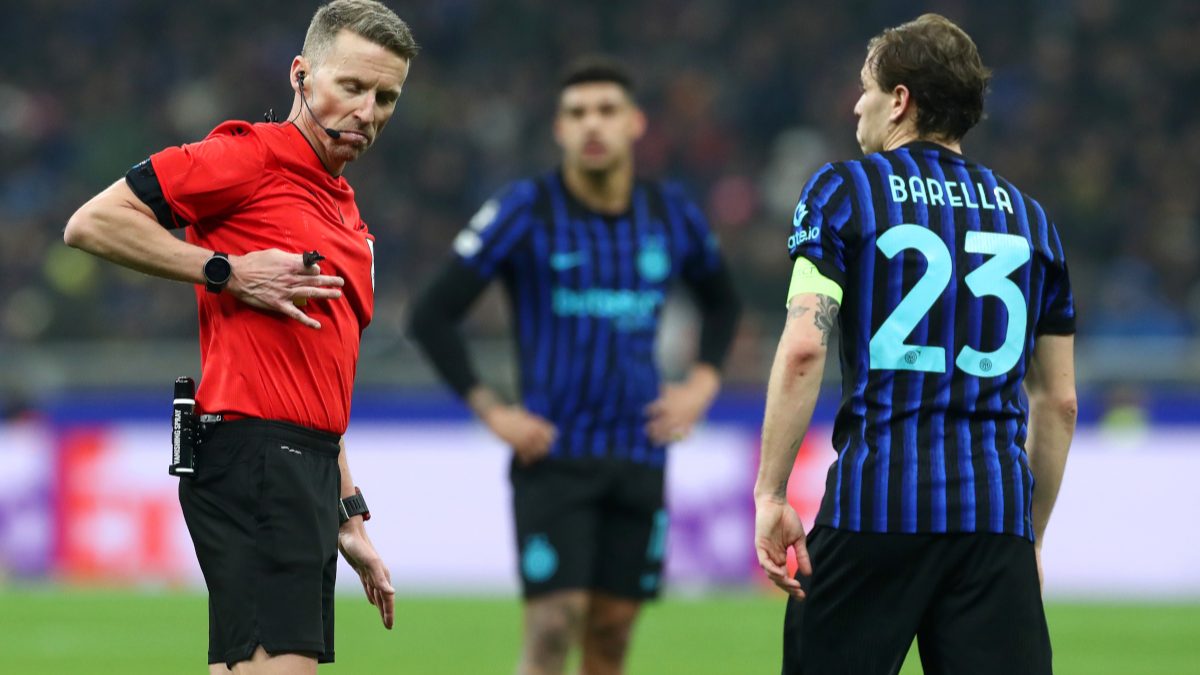 Nicolò Barella during a match with Inter Milan
