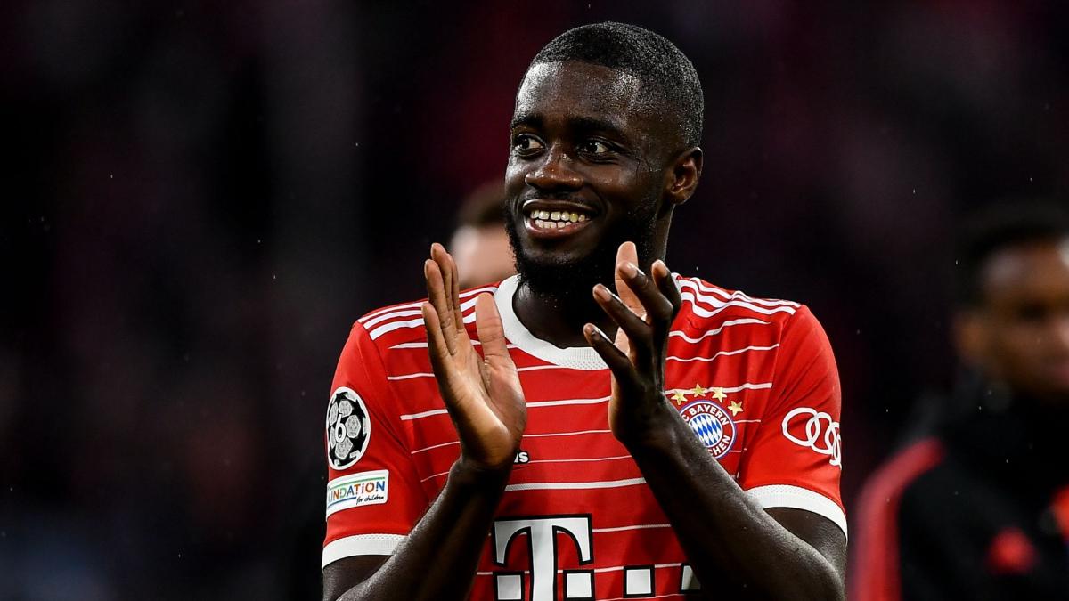 Dayot Upamecano during a match with Bayern Munich