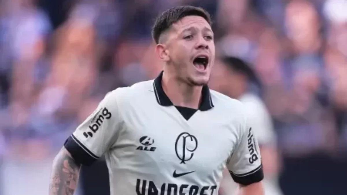 Rodrigo Garro celebra un gol con Corinthians