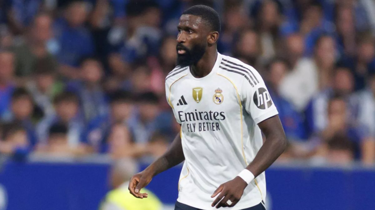 Antonio Rüdiger durante un partido del Real Madrid