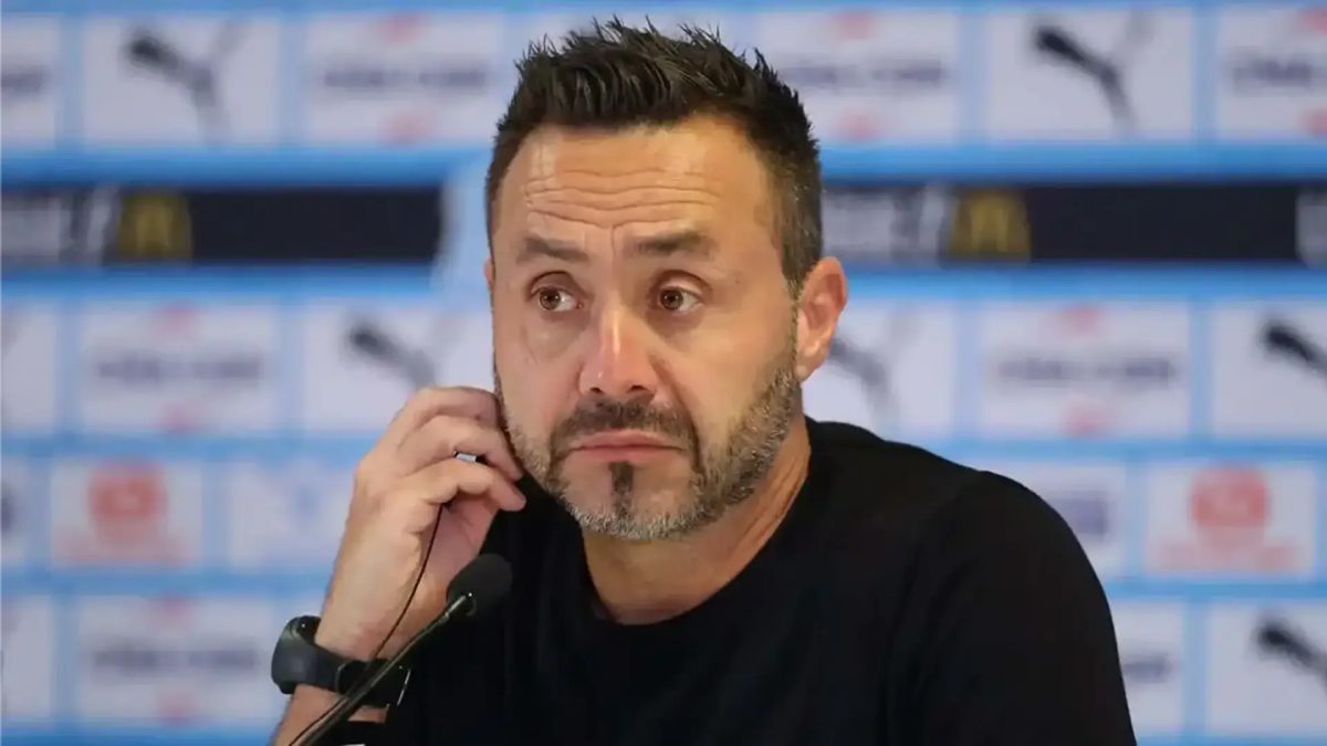 Roberto De Zerbi, coach of Olympique de Marseille