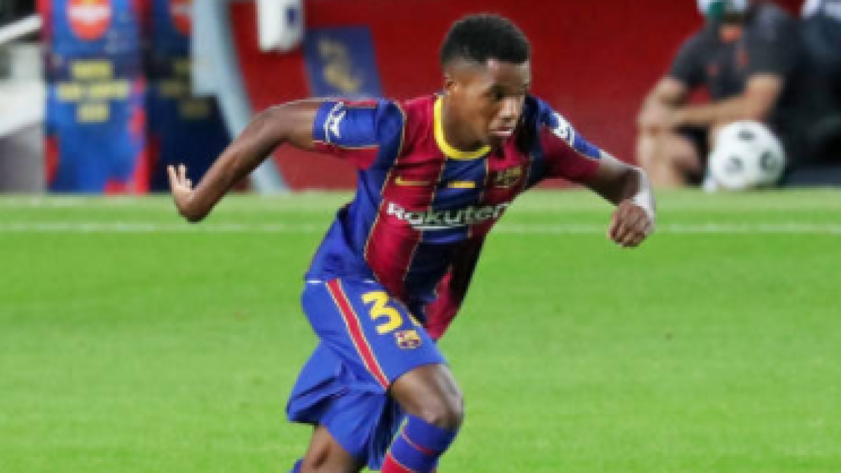 "El Barça continúa estando pendiente de la renovación de Ansu Fati. Foto: Getty Images"