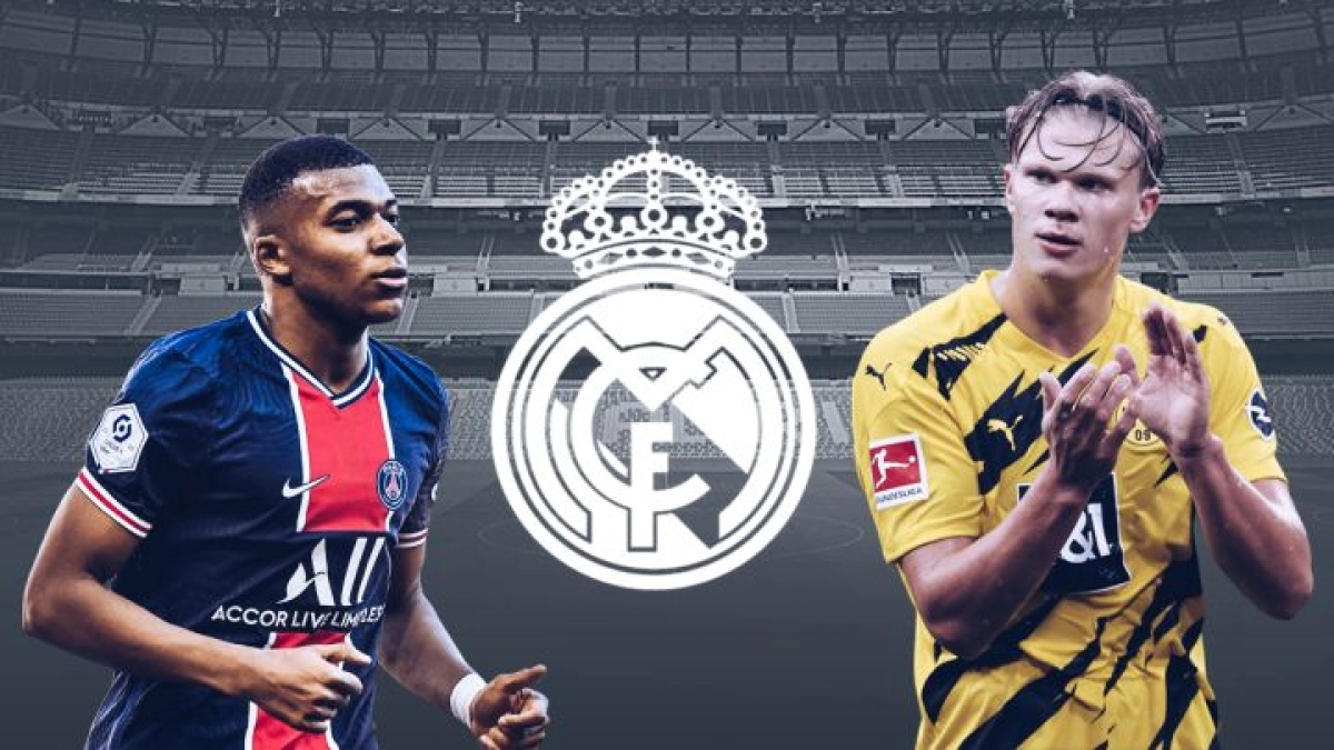 ¿Puede el Real Madrid fichar a Haaland y Mbappé? Foto: AS