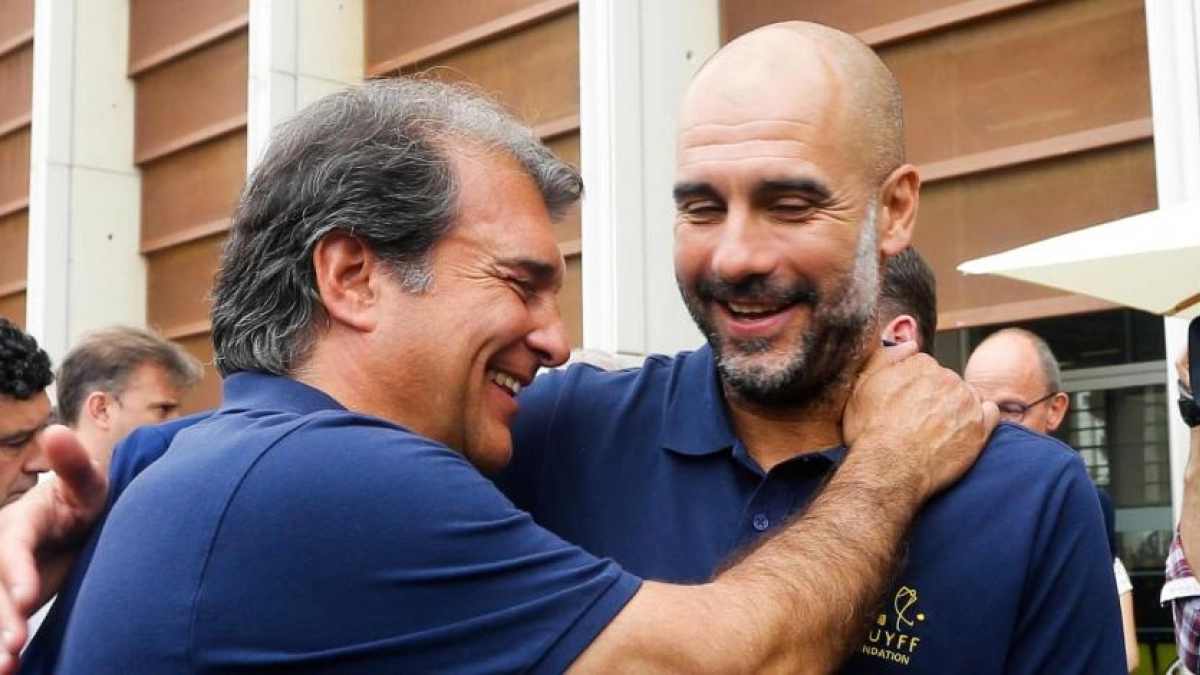 Laporta sueña con el regreso de Guardiola al Barça. Foto: Onze Mondial