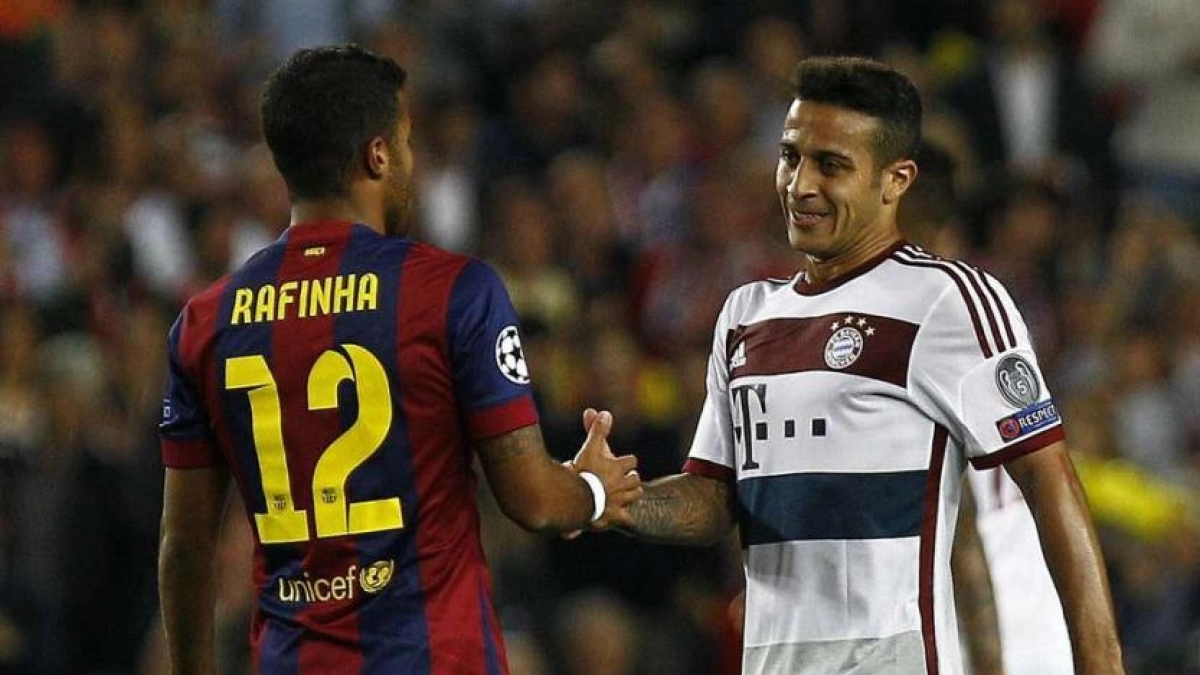 Thiago y Rafinha no temrinaron de cuajar en el Barça.