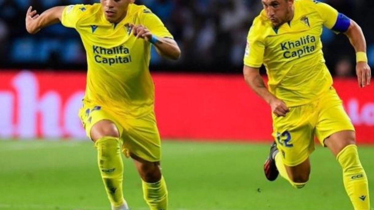 Brian Ocampo, jugador del Cádiz CF. Foto: Fútbol Uy