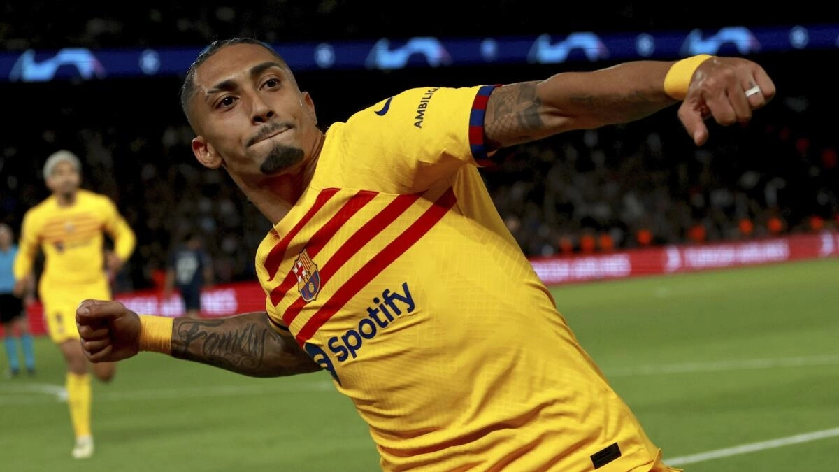 Raphinha, jugador del FC Barcelona que podría salir del club en verano