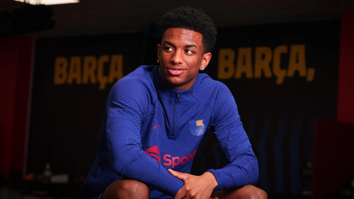 Alejandro Balde, jugador del FC Barcelona e internacional con España.