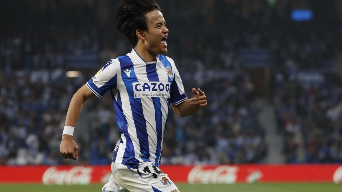 Takefusa Kubo, a player for Real Sociedad who is on Liverpool's wish list.