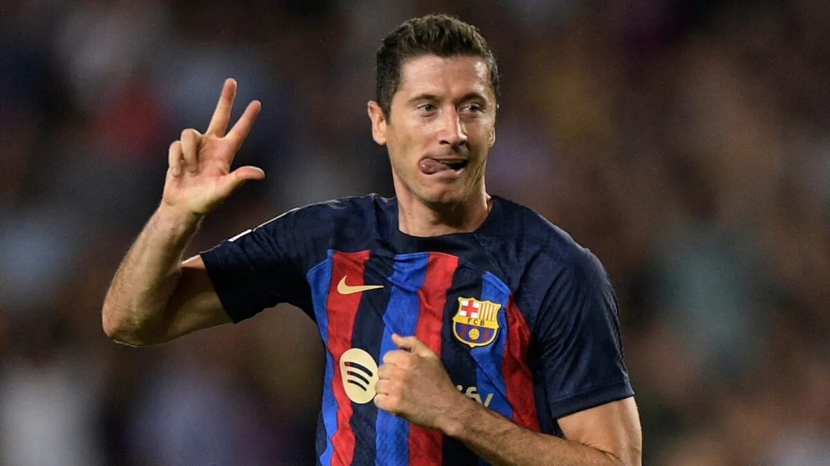 Robert Lewandowski, delantero del Barcelona