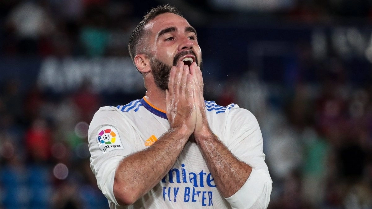 <p>Dani Carvajal, seriously injured at Real Madrid</p>