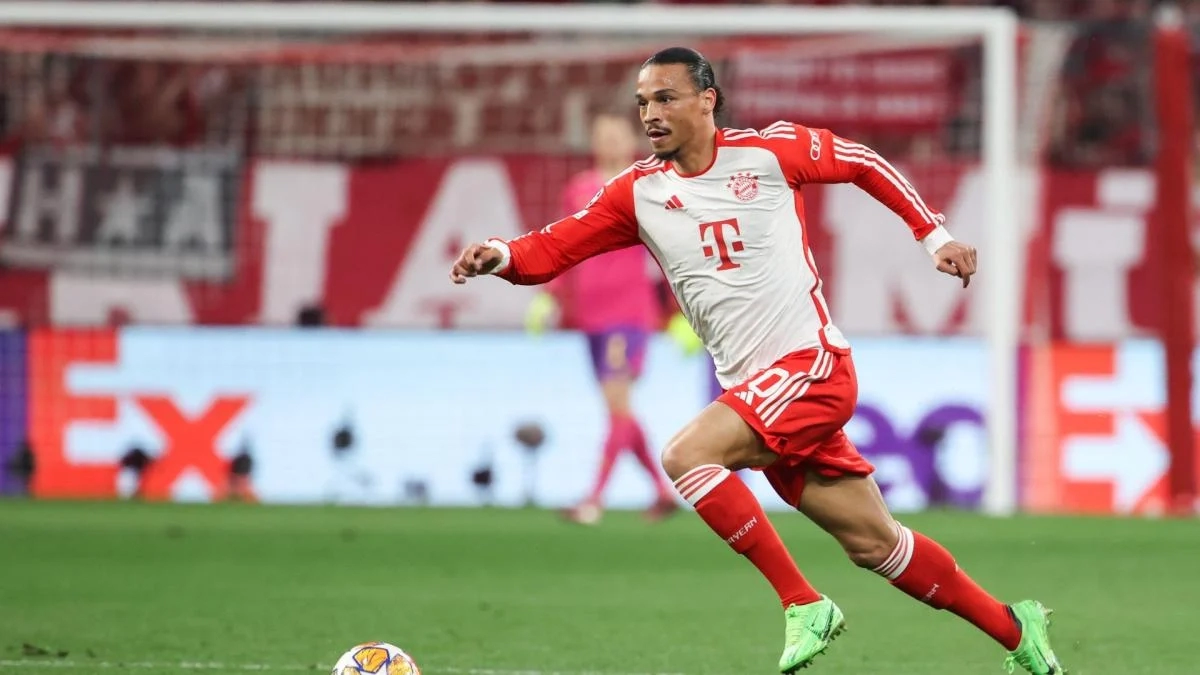 <p>Leroy Sané, player of Bayern Munich</p>