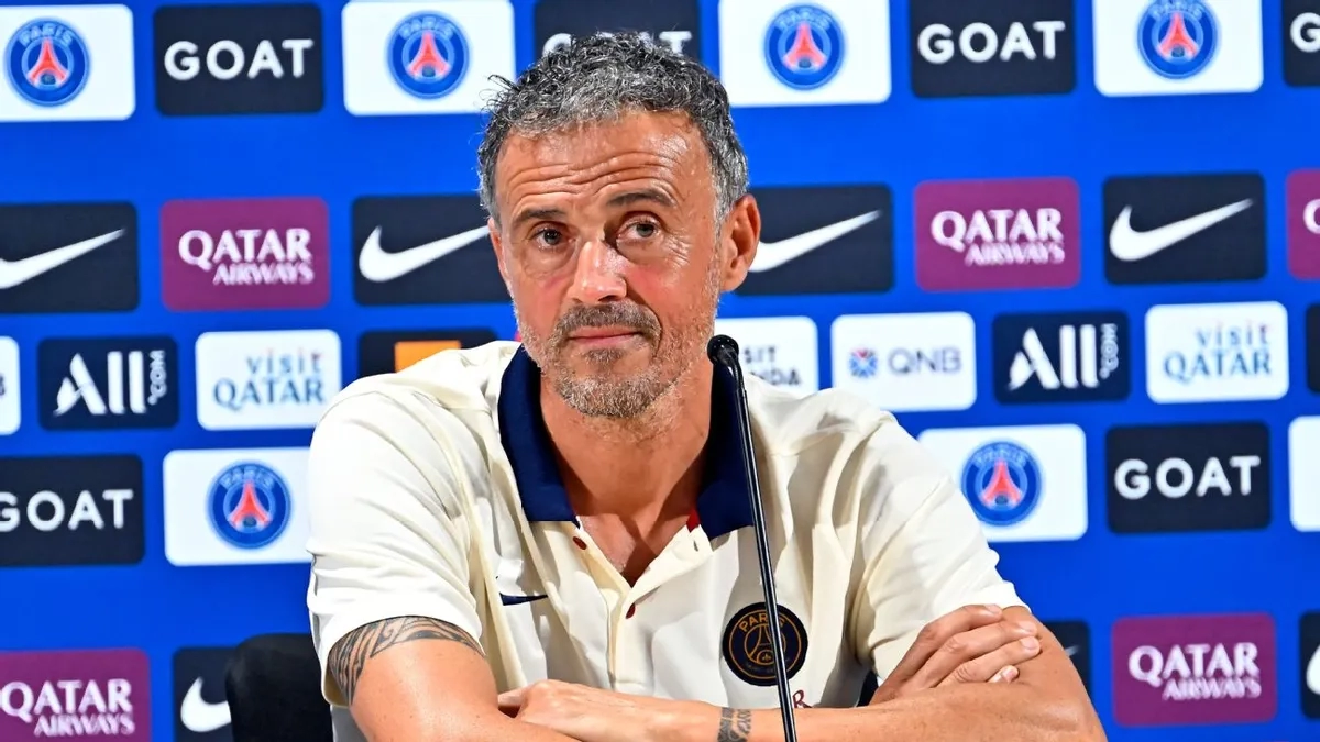 Luis Enrique, actual entrenador del PSG