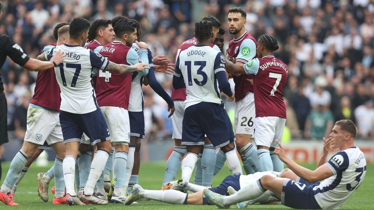 Image of the encounter between Tottenham and West Ham