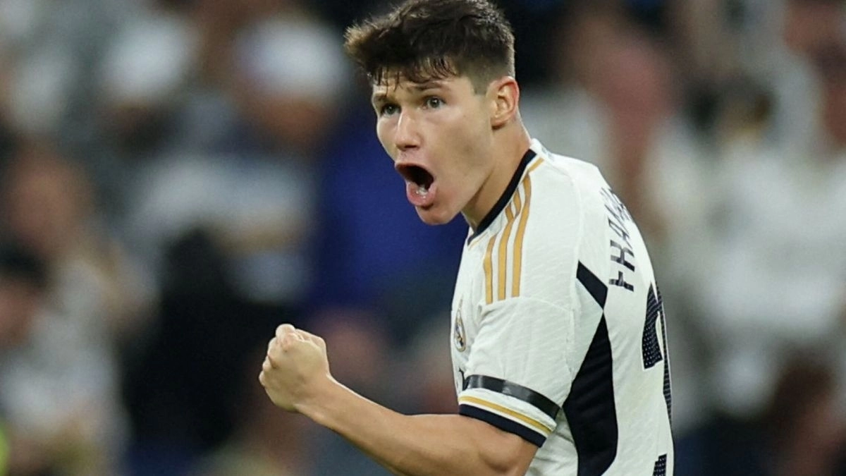 Fran García, left-back of Real Madrid.