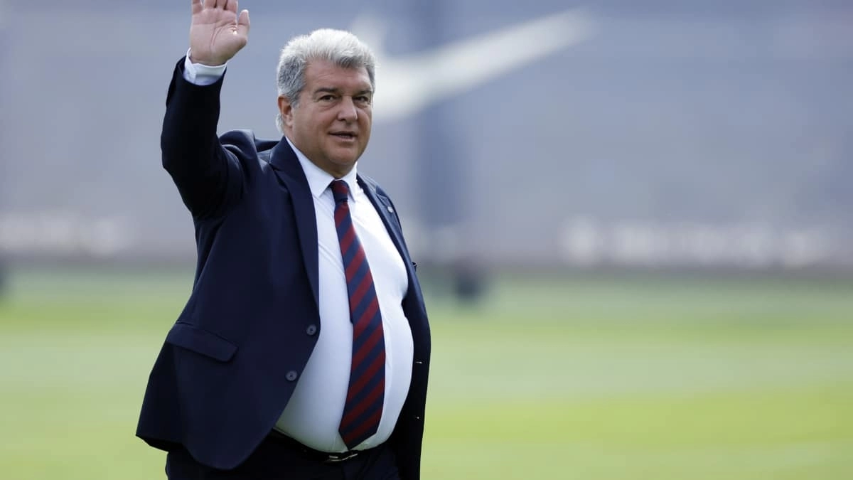 Joan Laporta, presidente del FC Barcelona