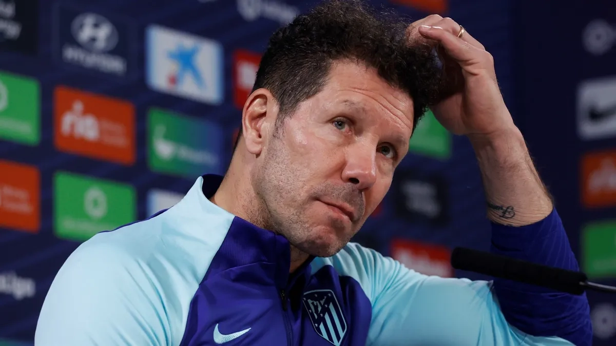 Cholo Simeone, entrenador del Atlético de Madrid 
