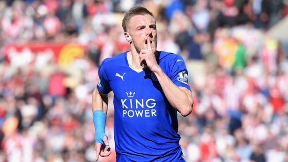 Jamie Vardy, delantero del Leicester City