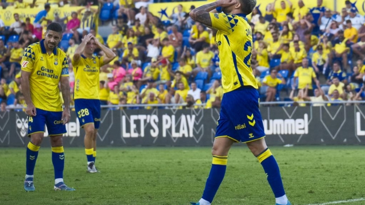 Los jugadores de Las Palmas