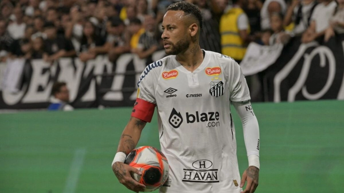 Neymar, Santos' soccer player