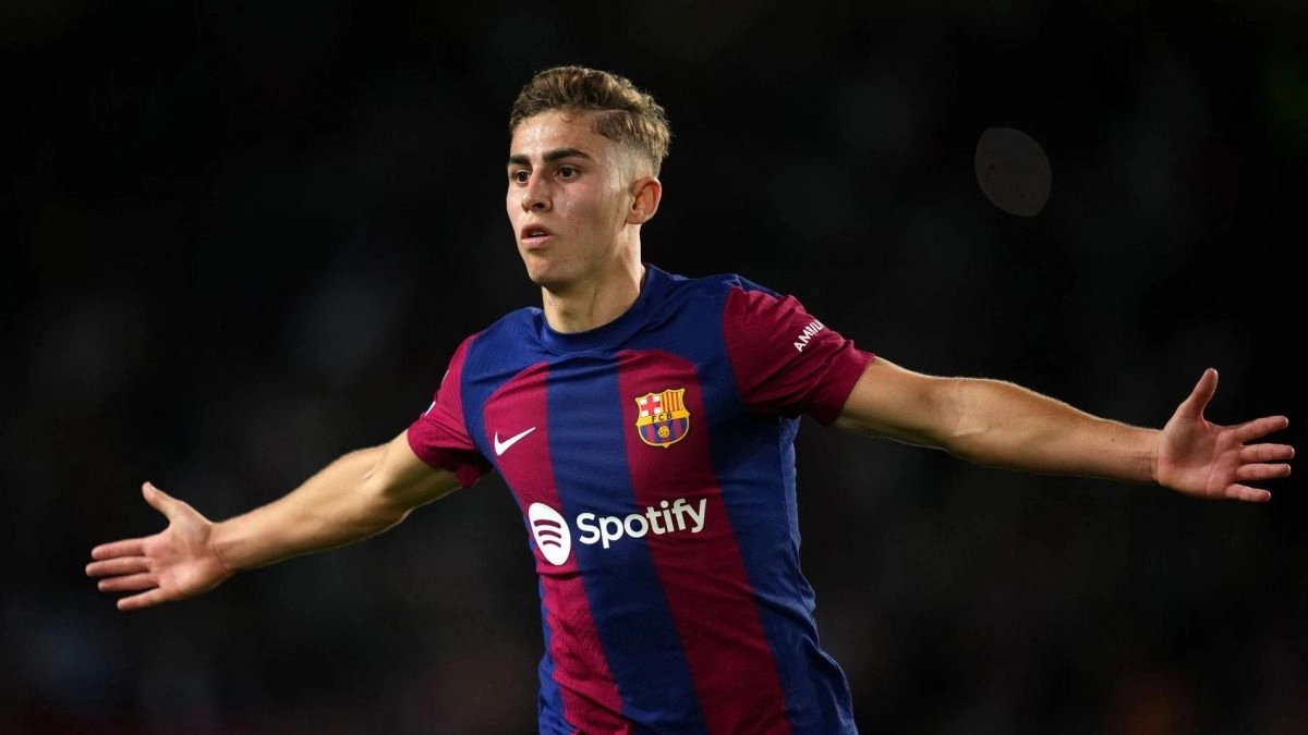 Fermín López, jugador del Barcelona