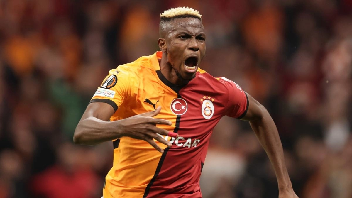 Victor Osimhen, forward loaned by Napoli to Galatasaray.