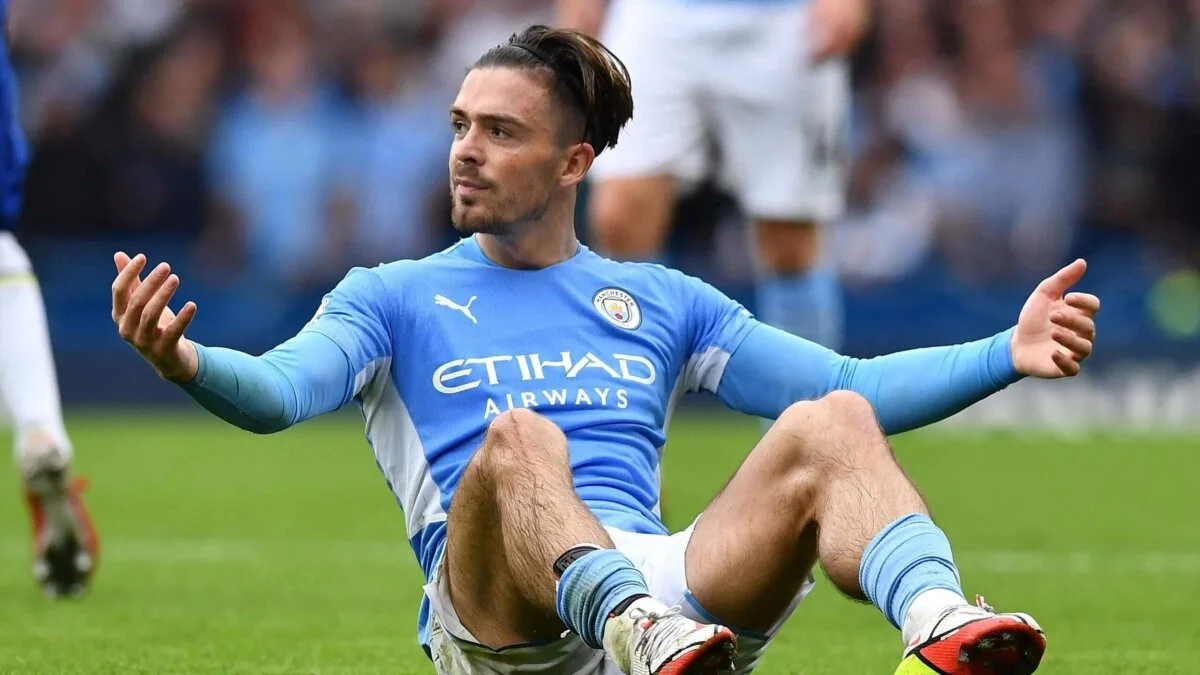 Jack Grealish, player of Manchester City who is on loan at Everton