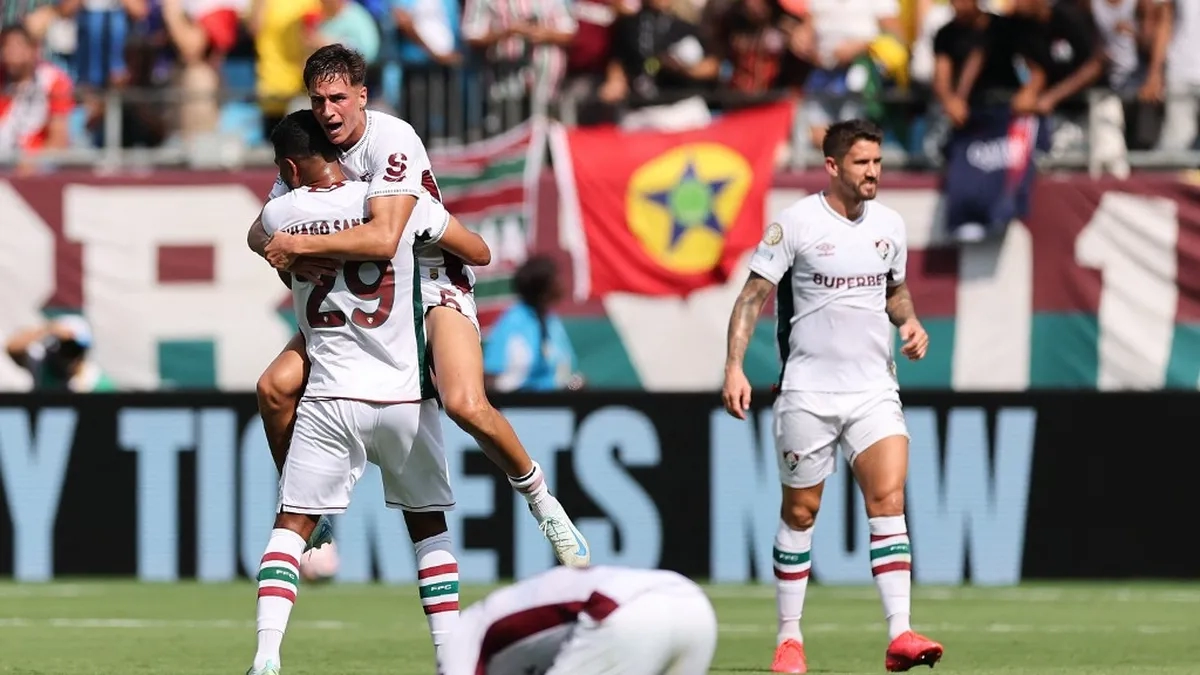 Los jugadores de Fluminense celebran una victoria en el Mundial de Clubes