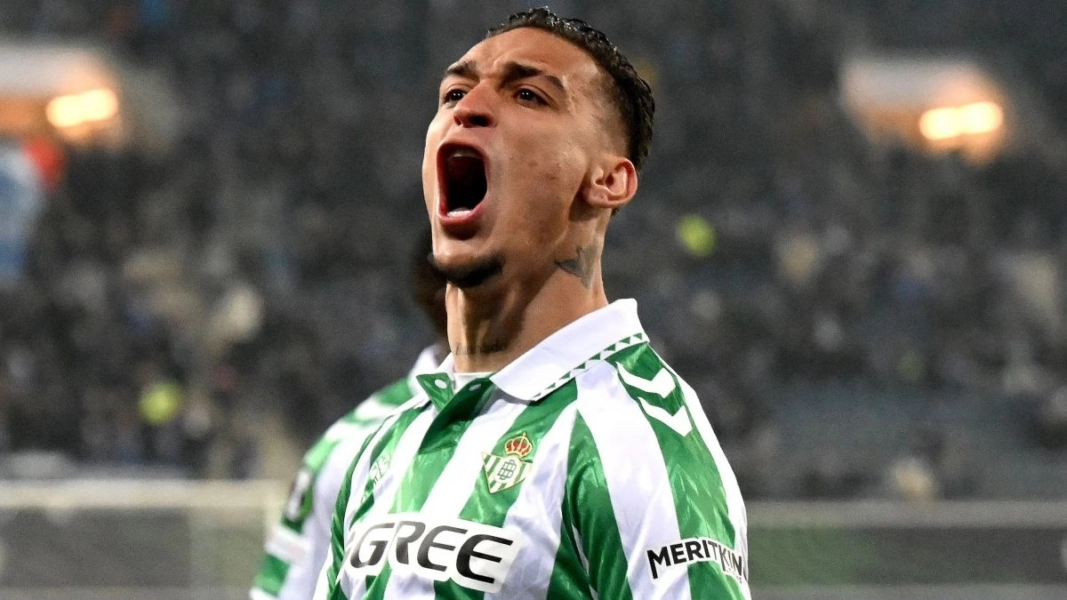 Antony, jugador del Manchester United que estuvo cedido en el Real Betis