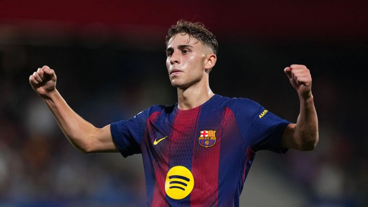 Fermín López, jugador del Barcelona