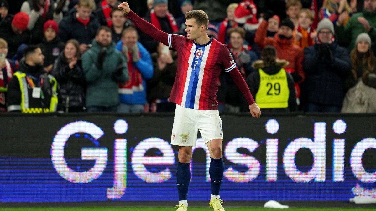 Alexander Sorloth, delantero del Atlético de Madrid 