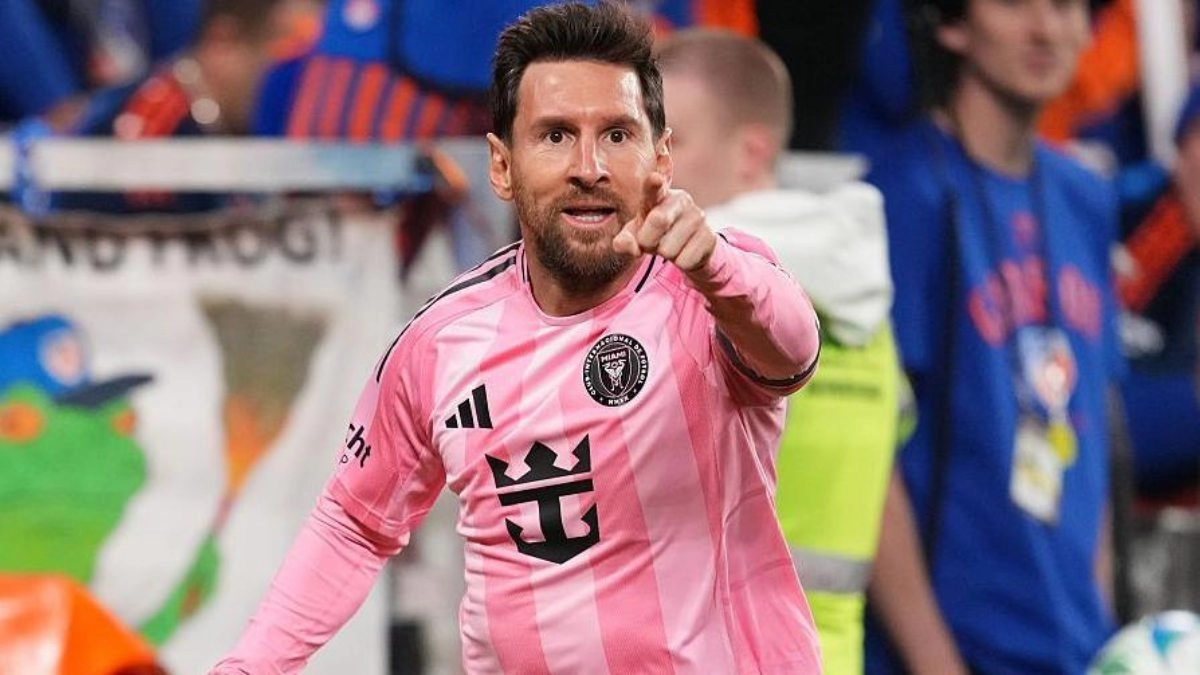 Leo Messi celebra un gol con el Inter Miami