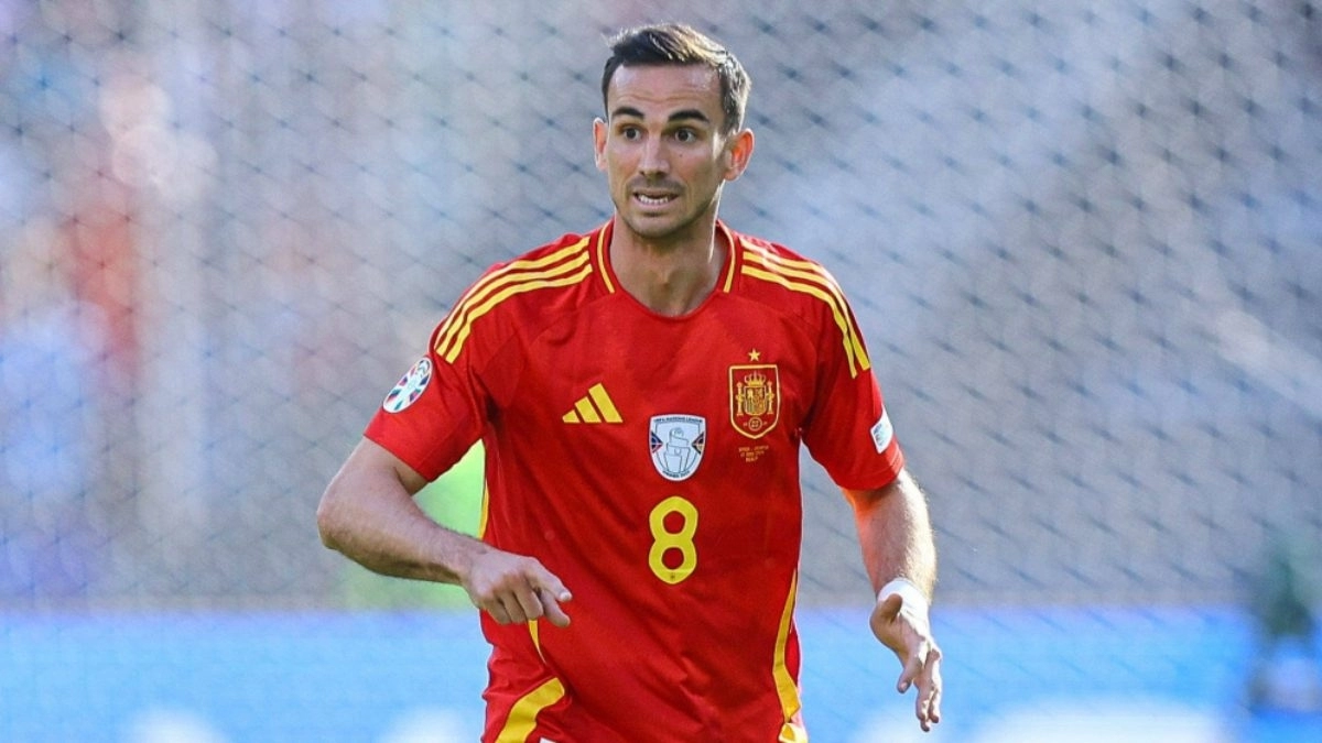 Fabián Ruiz durante un partido con la selección española